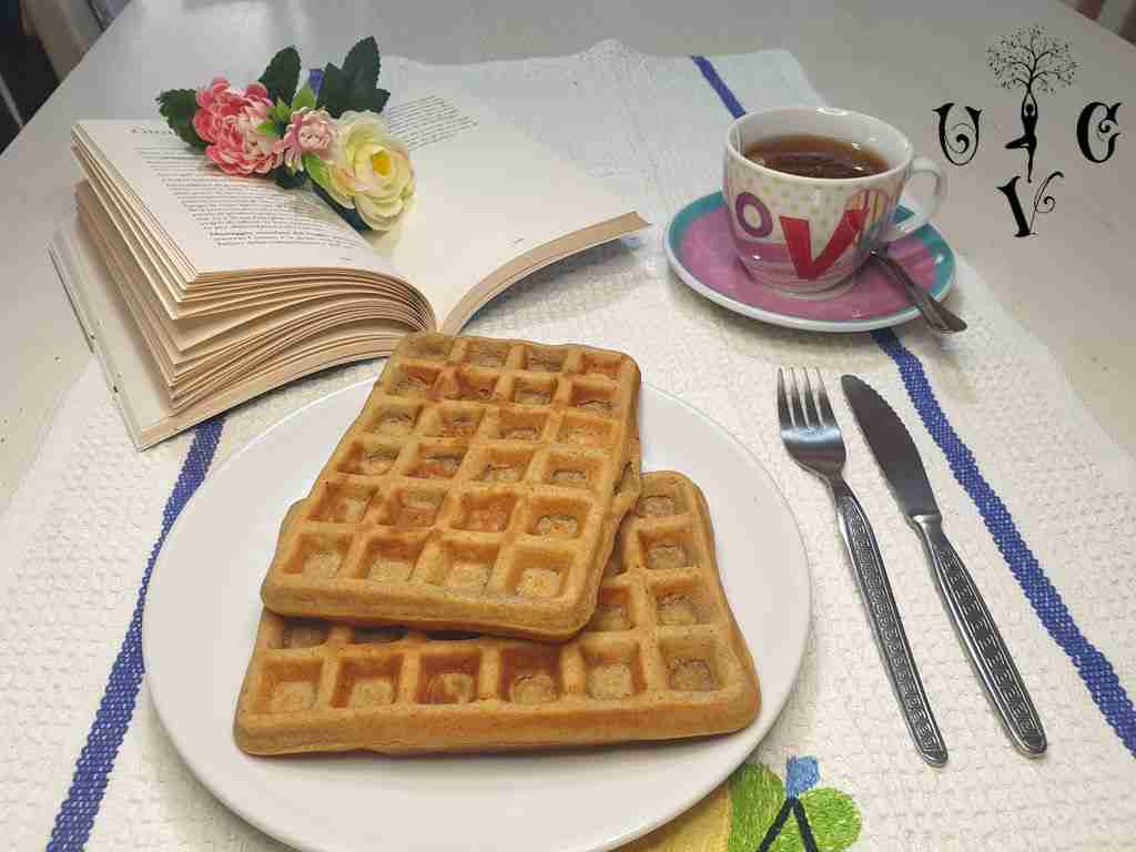 waffle vegani senza uova e senza burro