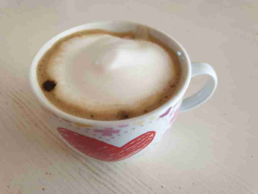 cappuccino di soia con caffè d'orzo